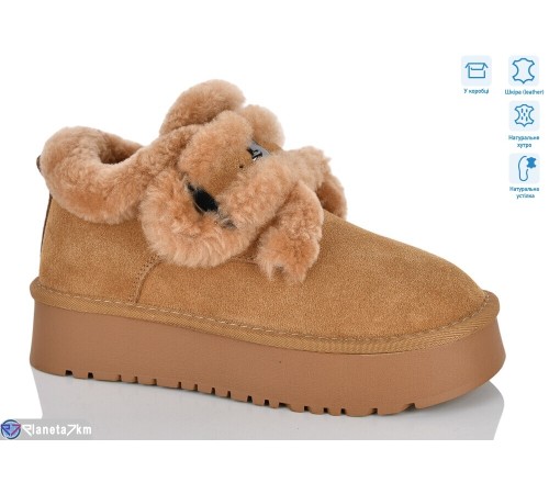 Уггі жіночі на зиму (8 пар р.36-41) camel  "Belossa"