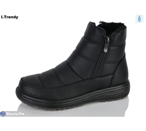 Черевики жіночі на зиму (8 пар р.36-41) чорний  "Trendy"