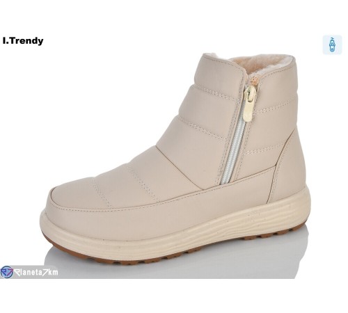 Черевики жіночі на зиму (8 пар р.36-41) бежевий  "Trendy"