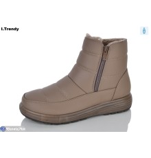 Черевики жіночі на зиму (8 пар р.36-41) коричневий  "Trendy"