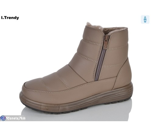Черевики жіночі на зиму (8 пар р.36-41) коричневий  "Trendy"