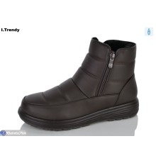Черевики жіночі на зиму (8 пар р.36-41) коричневий  "Trendy"