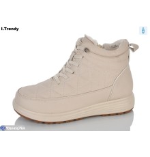 Черевики жіночі на зиму (8 пар р.36-41) бежевий  "Trendy"