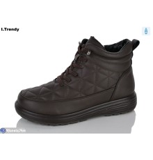Черевики жіночі на зиму (8 пар р.36-41) коричневий  "Trendy"