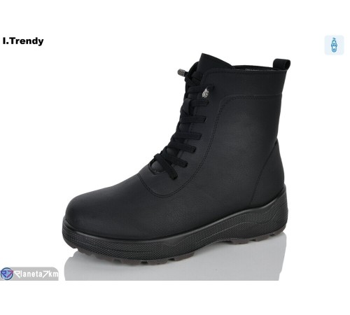 Черевики жіночі на зиму (8 пар р.37-42) чорний  "Trendy"