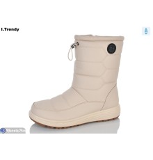 Чоботи жіночі на зиму (8 пар р.36-41) бежевий  "Trendy"