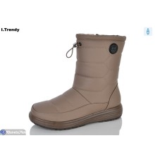 Чоботи жіночі на зиму (8 пар р.36-41) коричневий  "Trendy"