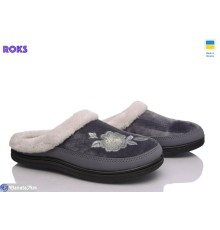 Тапки жіночі на весну/осінь (8 пар р.37-41) сірий  "Roks"