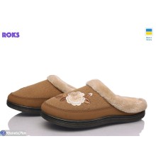 Тапки жіночі на весну/осінь (8 пар р.37-41) коричневий  "Roks"