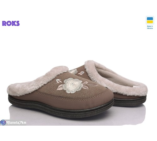 Тапки жіночі на весну/осінь (8 пар р.37-41) коричневий  "Roks"