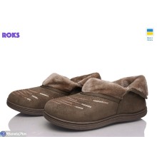 Тапки жіночі на зиму (8 пар р.37-41) коричневий  "Roks"