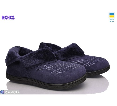 Тапки жіночі на зиму (8 пар р.37-41) синій  "Roks"