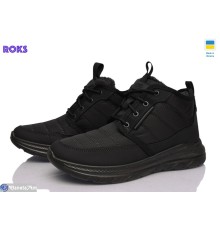 Черевики чоловічі на зиму (6 пар р.41-46) чорний  "Roks"