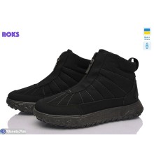 Черевики чоловічі на зиму (6 пар р.41-45) чорний  "Roks"