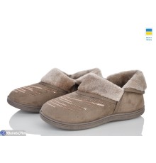 Тапки жіночі на весну/осінь (8 пар р.37-41) коричневий  "LEO"