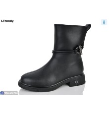 Черевики жіночі на зиму (6 пар р.36-41) чорний  "Trendy"