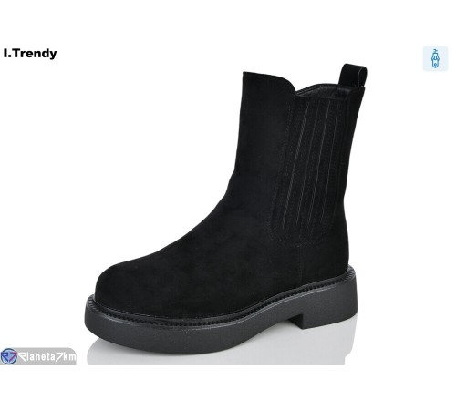 Черевики жіночі на зиму (6 пар р.36-41) чорний  "Trendy"