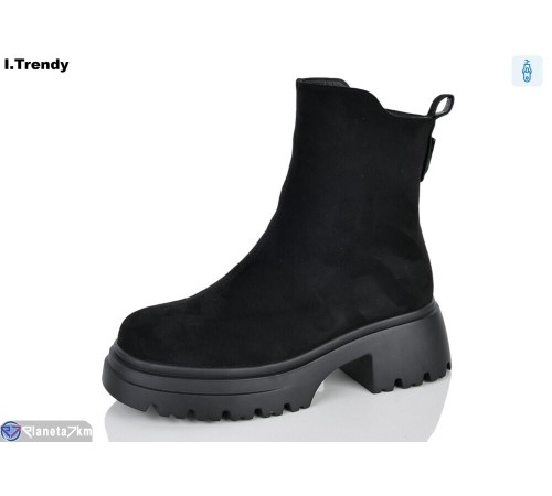 Черевики жіночі на зиму (6 пар р.36-41) чорний  "Trendy"