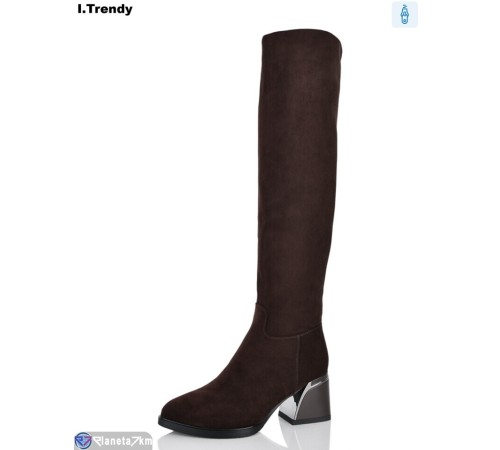 Ботфорти жіночі на зиму (6 пар р.36-41) коричневий  "Trendy"