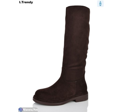 Чоботи жіночі на зиму (6 пар р.36-41) коричневий  "Trendy"