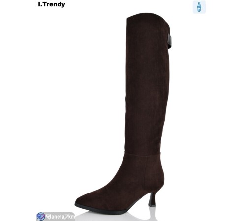 Ботфорти жіночі на зиму (6 пар р.36-41) коричневий  "Trendy"