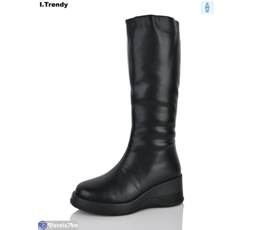 Чоботи жіночі на зиму (6 пар р.36-41) чорний  "Trendy"