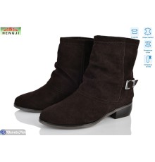 Черевики жіночі на зиму (8 пар р.36-41) коричневий  "HENGJI-ELENA"