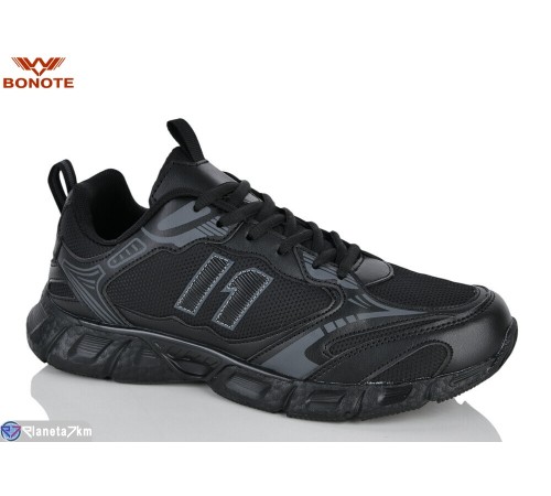 Кросівки чоловічі на весну/осінь (8 пар р.41-46) чорний  "Bonote"