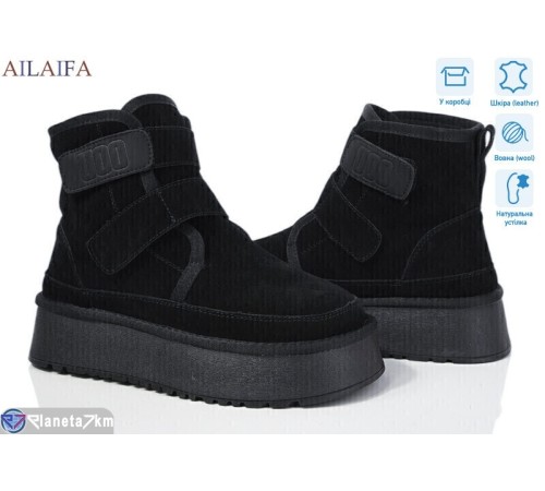 Уггі жіночі на зиму (6 пар р.36-41) чорний  "Latifa"