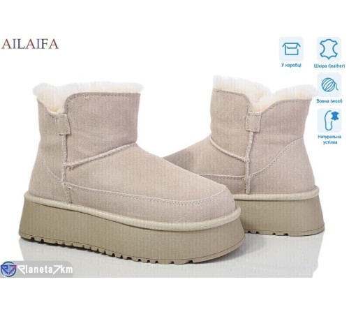 Уггі жіночі на зиму (6 пар р.36-41) бежевий  "Latifa"