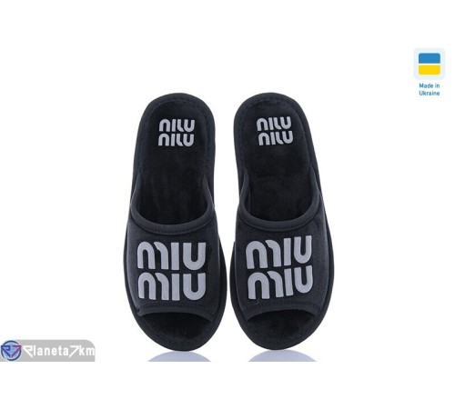 Тапки жіночі на весну/осінь (8 пар р.36-41) чорний  "MURMUR"