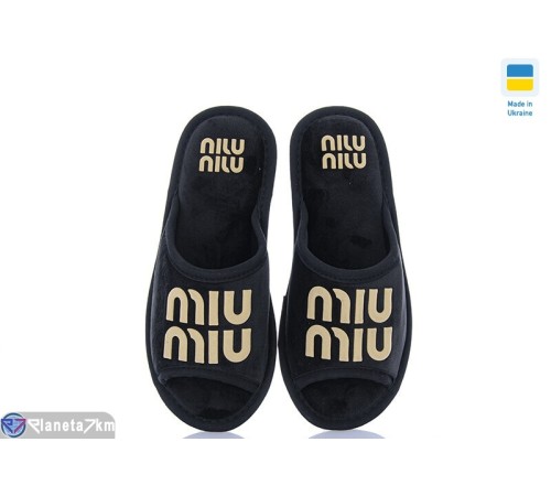 Тапки жіночі на весну/осінь (8 пар р.36-41) чорний  "MURMUR"