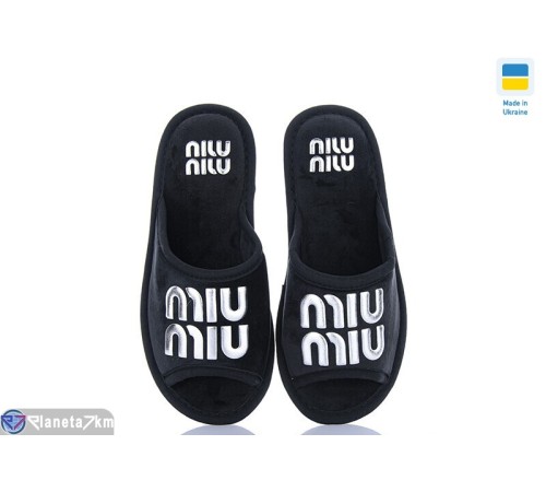 Тапки жіночі на весну/осінь (8 пар р.36-41) чорний  "MURMUR"