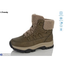 Черевики жіночі на зиму (6 пар р.36-41) хакі  "Trendy"