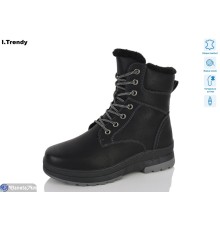 Черевики жіночі на зиму (6 пар р.36-41) чорний  "Trendy"