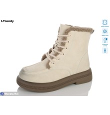Черевики жіночі на зиму (6 пар р.36-41) бежевий  "Trendy"
