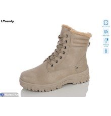 Черевики жіночі на зиму (6 пар р.36-41) бежевий  "Trendy"