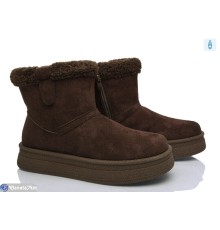 Черевики жіночі на зиму (8 пар р.36-41) коричневий  "LOREDANA"