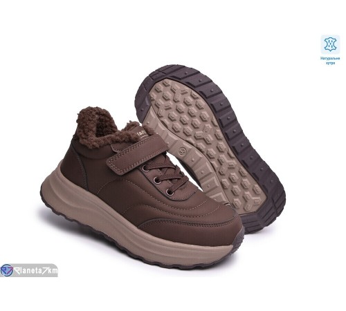 Дитячі кросівки на зиму (8 пар р.32-37) коричневий  "TOMMY"
