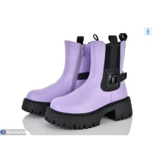 Черевики дитячі на зиму (8 пар р.33-38) фіолетовий  "Laifakids"