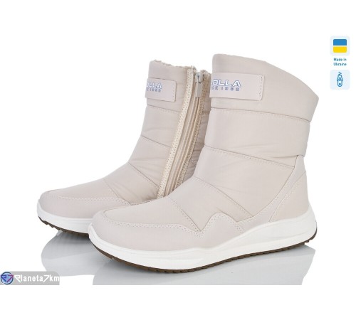 Дутики жіночі на зиму (8 пар р.37-42) бежевий  "OLLA"