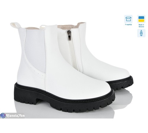 Черевики жіночі на зиму (8 пар р.36-41) білий  "HoRIK"
