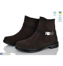 Черевики жіночі на зиму (6 пар р.37-40) коричневий  "Linda"