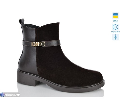 Черевики жіночі на весну/осінь (6 пар р.37-41) коричневий  "LIKA"