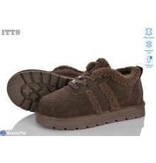 Кросівки жіночі на зиму (6 пар р.36-41) коричневий  "LOTOS"