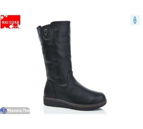 Чоботи жіночі на зиму (8 пар р.37-42) чорний  "Maiguan"