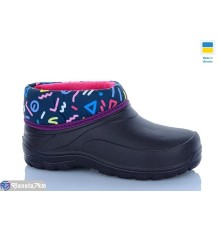 Калоші дитячі на весну/осінь (12 пар р.30-35) фіолетовий  "MURMUR"