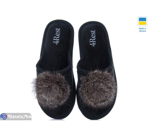 Тапки жіночі на весну/осінь (8 пар р.36-41) чорний  "MURMUR"