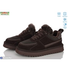 Кросівки жіночі на зиму (8 пар р.36-40) коричневий  "HENGJI-ELENA"