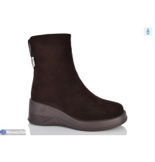 Черевики жіночі на зиму (8 пар р.36-41) коричневий  "Lilin"